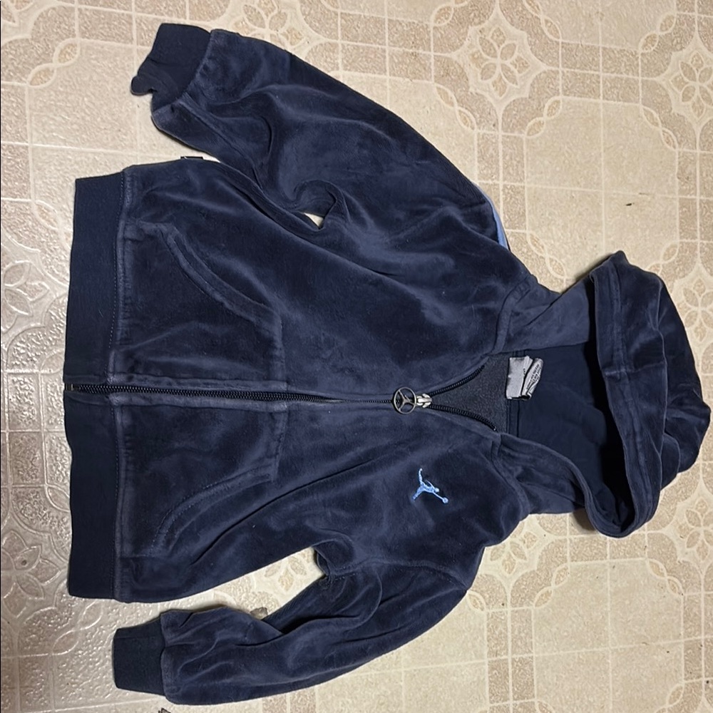 Navy Blue Hooded Nike Jacket